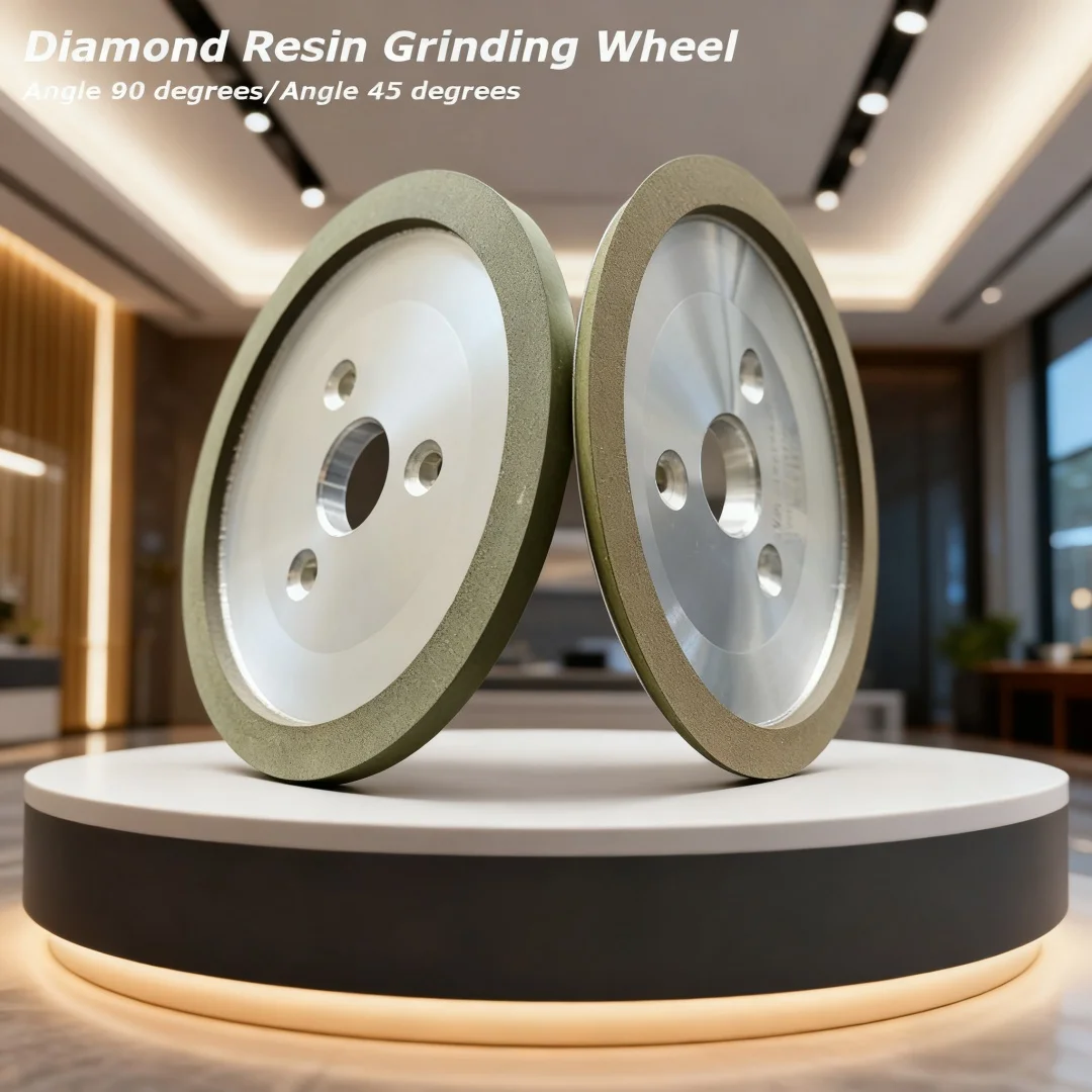 125mm SDC Diamond Resin Grinding Wheel Cup Grinder Disc for Carbide Metal Angle Grinder Tool Three Hole Butterfly Shaped Wheel