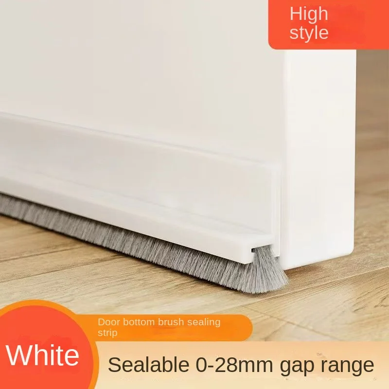 1 ST 100 CM Zelfklevende Borstel Deur Afdichting Strip Insectendichte Geluiddichte Bodem Deur Stop - Duurzame Bodem Afdichting voor Home Improvement