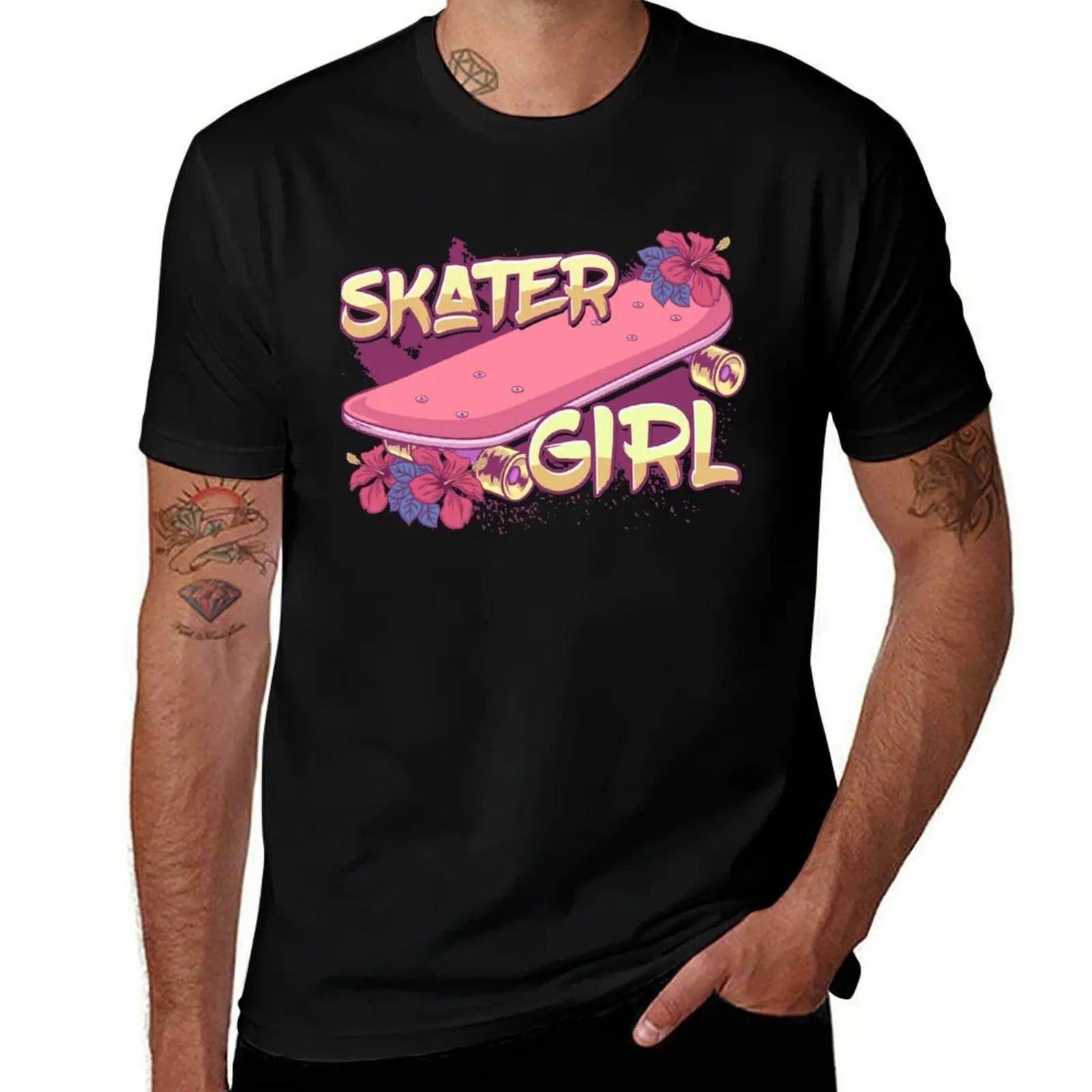 

Skater Girl Skateboard T-Shirt t shirts with prints t shirts designer man graphic t shirt T-Shirt