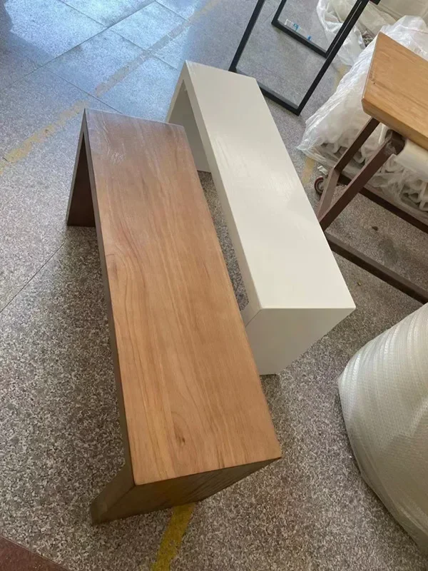 Simple Nordic Solid Wood Bench Home Entrance Door Change Stool Bedside Bed End Long Wooden Stool Bathroom Bedroom Log Stool