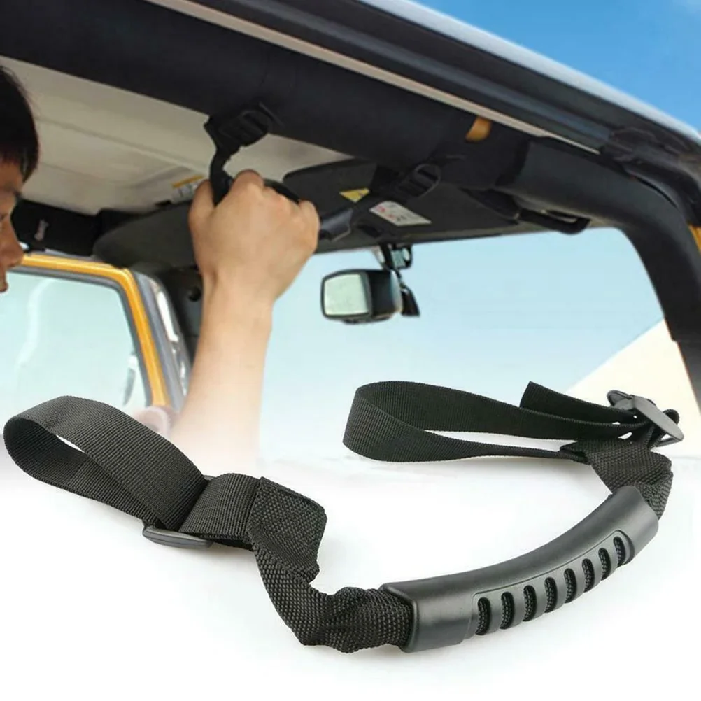 

Roll Grab Handles Grip Wide Handle JK JKU TJ Unlimited Car Safety Handle Roof Handlebar