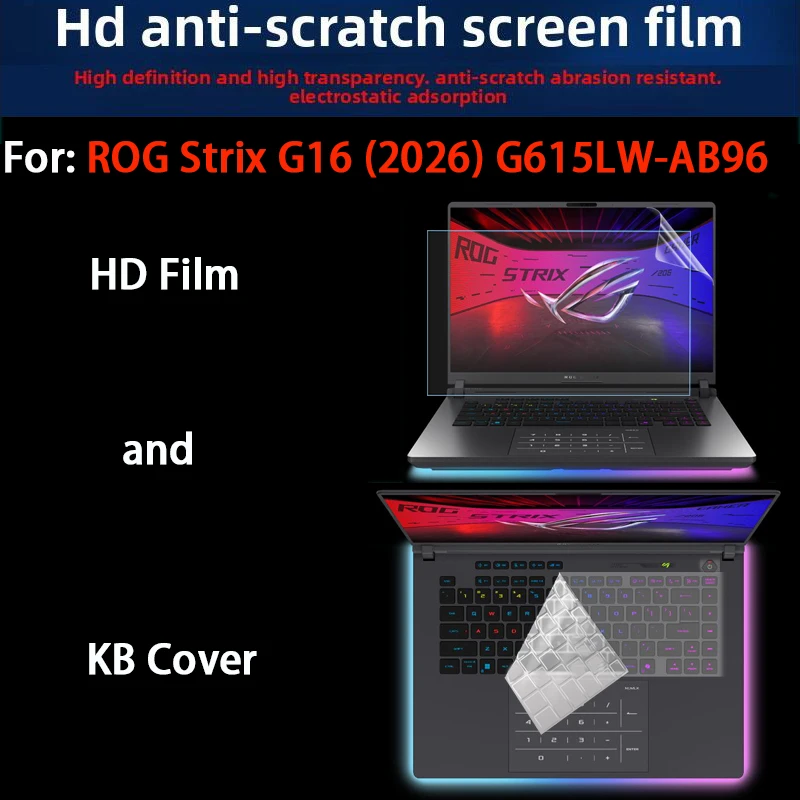 

Новая защитная пленка для клавиатуры ROG Strix SCAR 16 2026, пленка для экрана 16-дюймового ноутбука, закаленная пленка, антибликовая пленка, матовая пленка, защитная пленка.