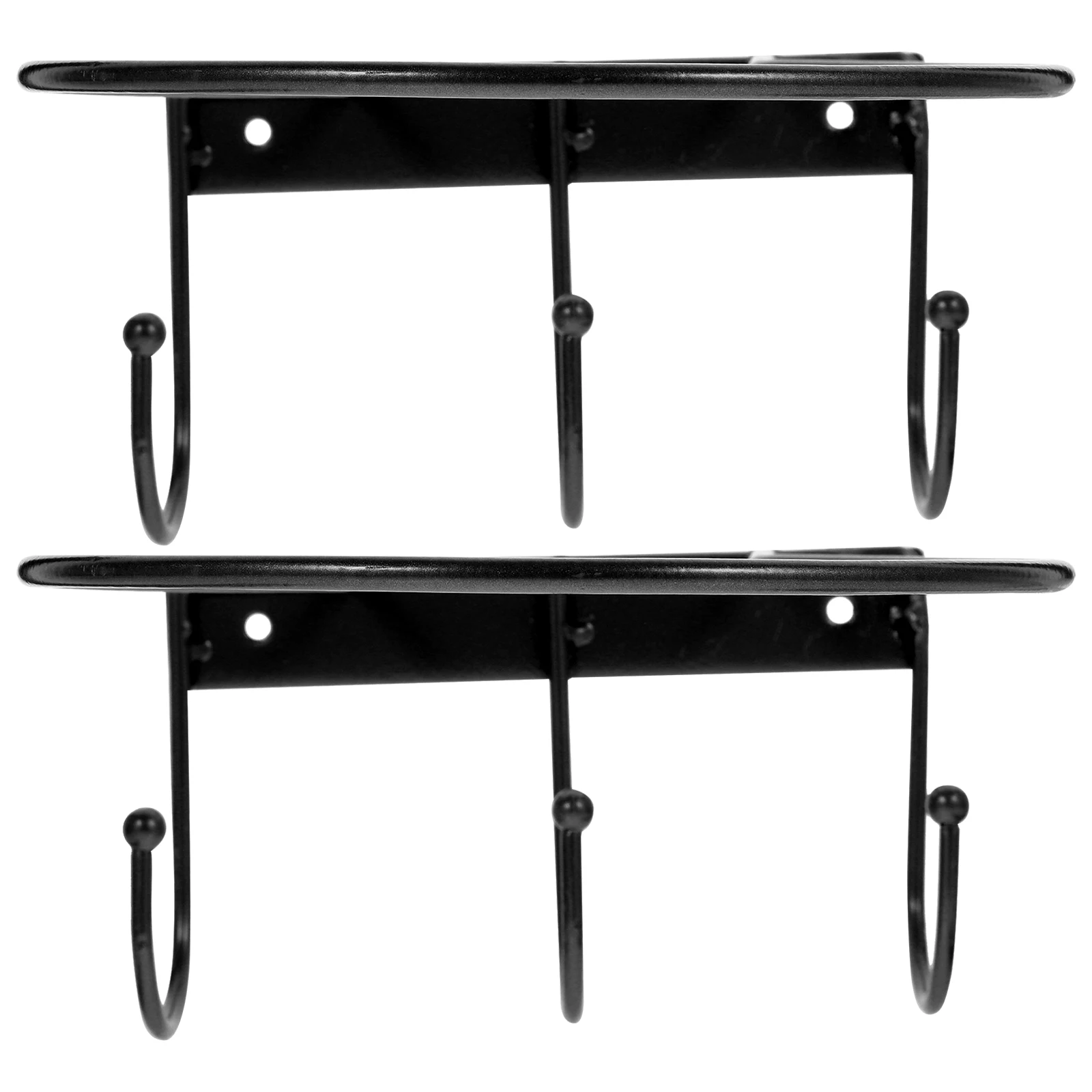 

2pcs WallMounted Basketball Rack Sports Ball Holder Black Storage Shelf MultiPurpose Balls Stand Fitness Equipment