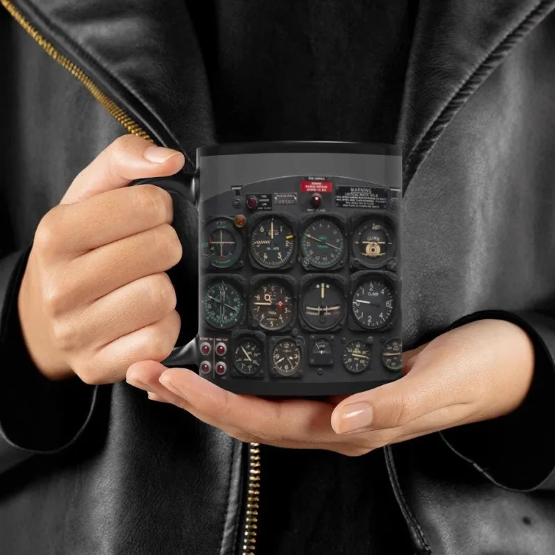 

Кружка-индикатор для пилотов, керамическая кружка для кофе и чая с указателем направления полета