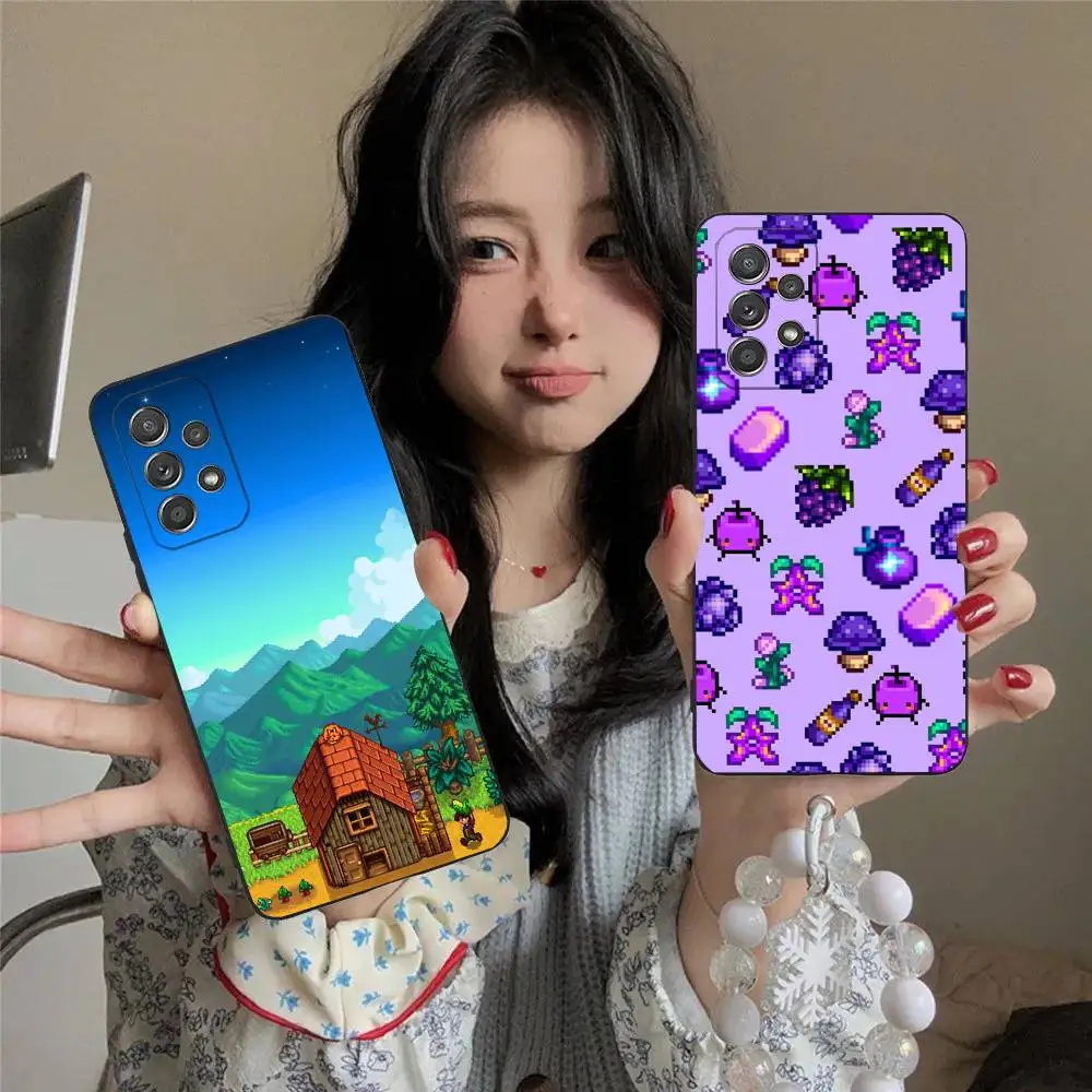 

S-Stardew Game V-Valley Phone Case For Samsung S25,S24,S21,S22,S23,S30,Ultra,S20,Plus,Fe,Lite,5G Black Cover