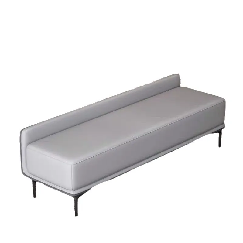 

Modern low backrest long sofa stool entry shoe changing stool bedroom can be used as a sofa bed integrated dual-purpose