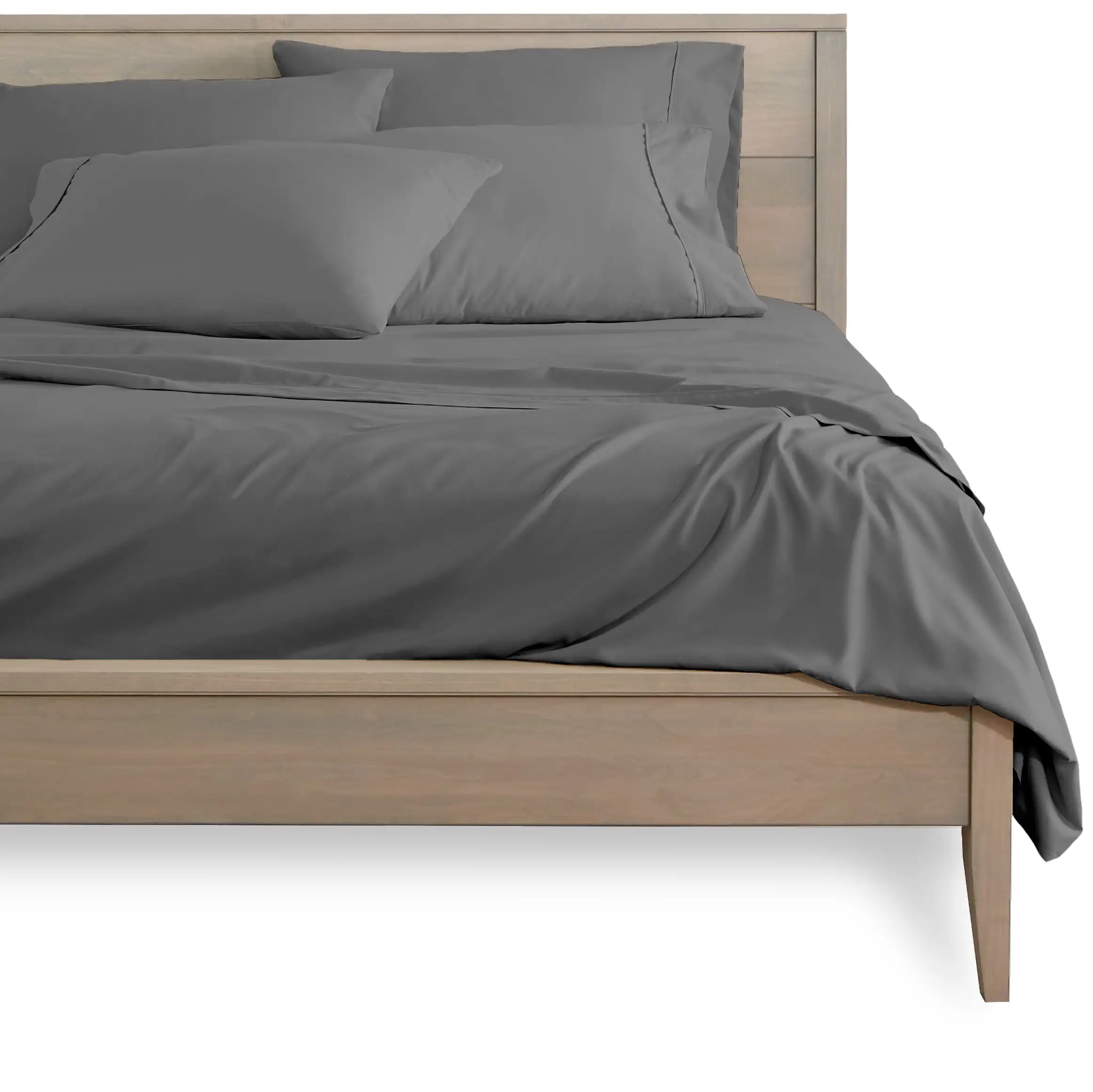 

6 Piece Sheet Set, Microfiber, 2 Extra Pillowcases, Queen, Gray