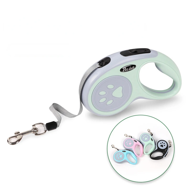 3m Nylon Dog Leash Automatic Retractable Durable Cat Lead Extending Puppy Walking Running Traction Roulette For Small Dogs