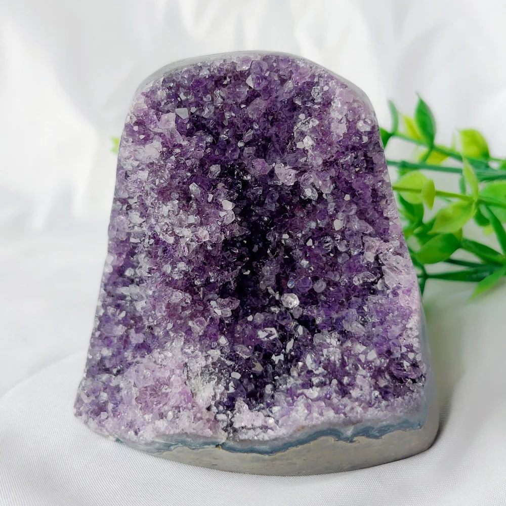 490g Amethyst Crystal Purple Cluster Natural Quartz Druse Special Gemstone Vug Home One Image One Object Decoration