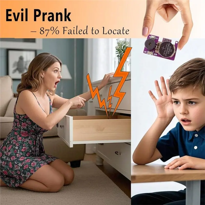 FYBL-Cricket Noise Maker Prank Device With 6PCS, 6 Types Of Sound Effects, Perfect For Home School Gags For Adults
