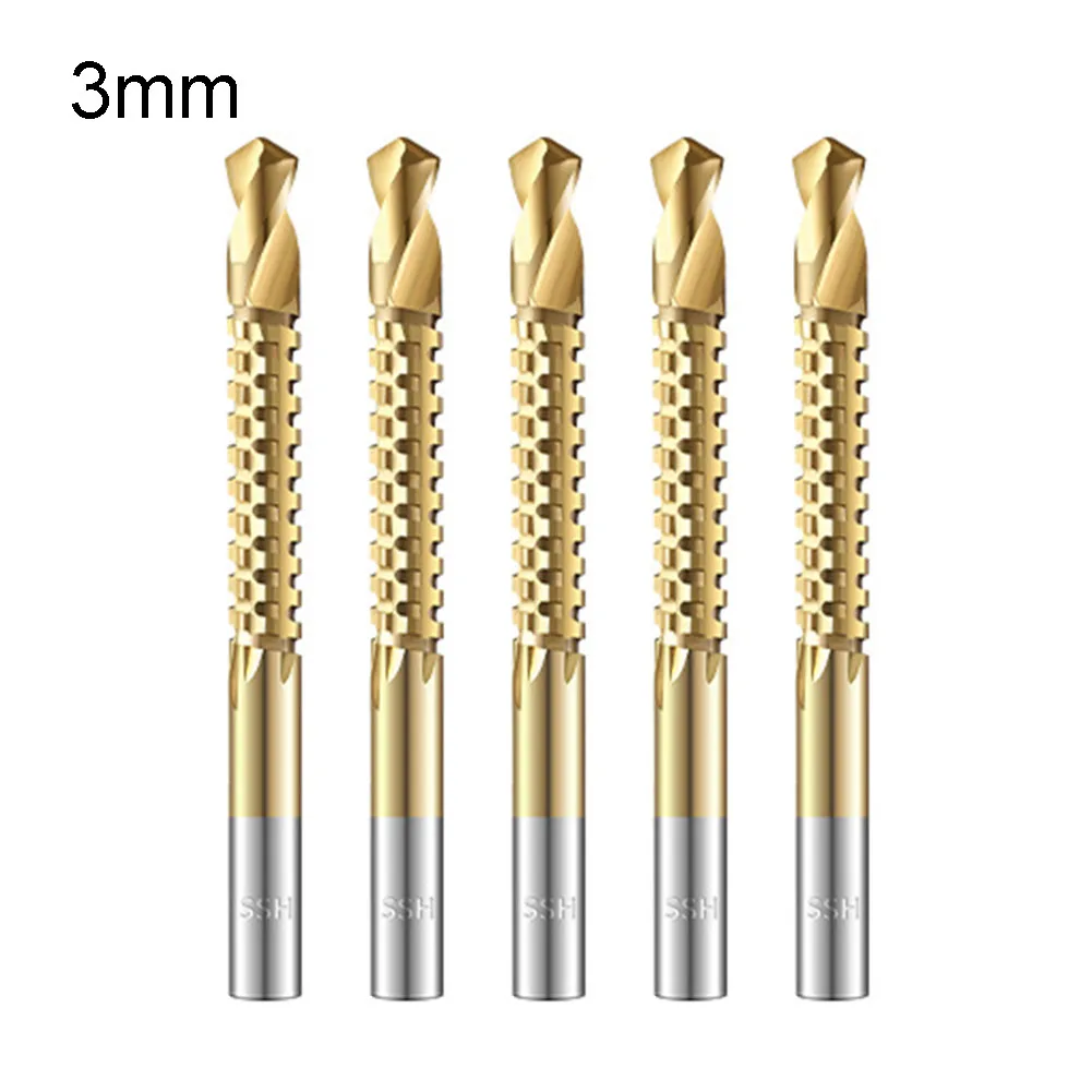 

Cobalt Drill Bit Spiral Screw Metric Composite Tap Drill Cutting Set of 5 Bits Suitable for Wood Metal and Aluminum Plate