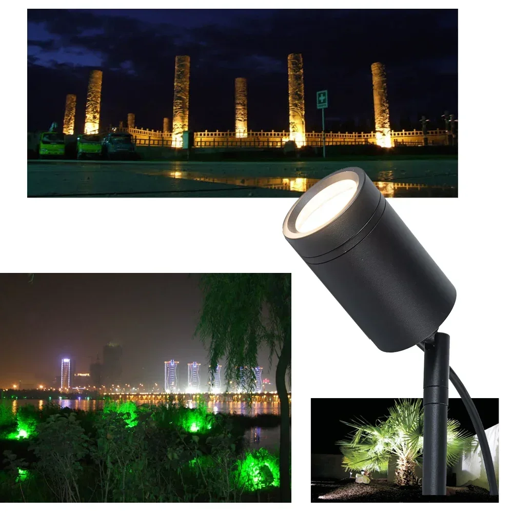 

Energy-efficient LED Spotlights with Black Housing for Outdoor Landscape Lighting