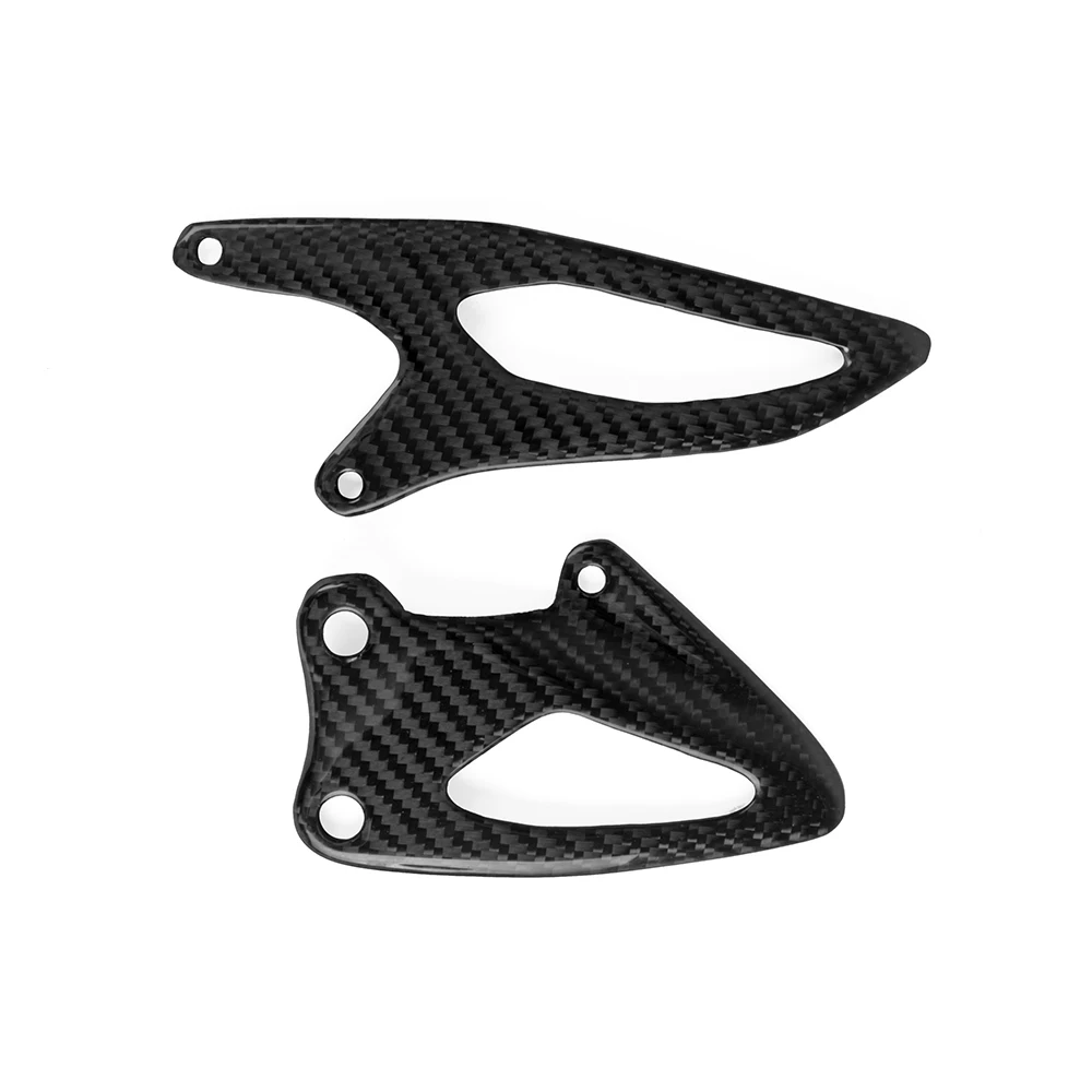 Carbon Fiber Motorcycle Heel Plates Rearsets Heel Guards Guard For Yamaha R1 R1M R1S 2015 2016 2017 2018 2019 2020 2021 2022