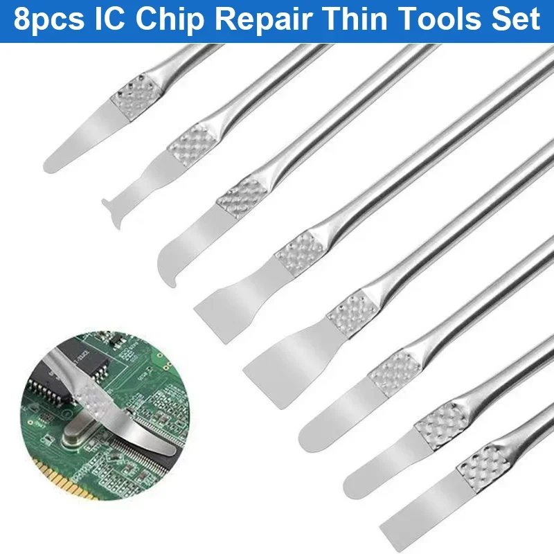8/6pcs Computer Mobile Phone Tablet Appliances Pry Bar CPU IC Glue Remover Electronic Motherboard Chip Disassembly Repair Tools