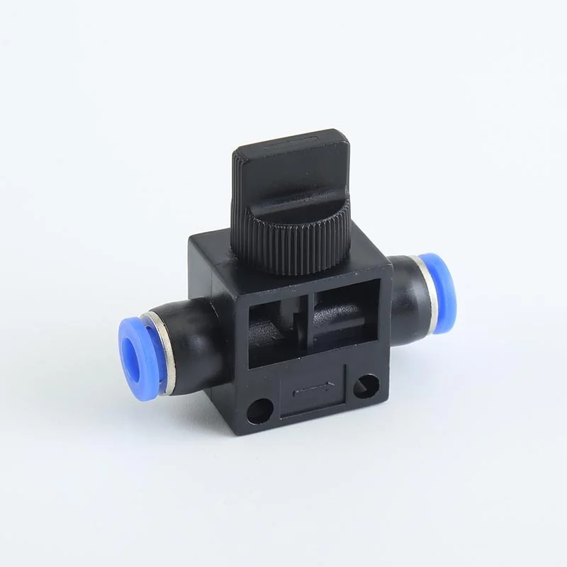 Pneumatic Fittings HVFF Quick Connector PU Gas Pipe 4/6/8/10/12mm Rotary Hand Control Valve Switch Multi Specification