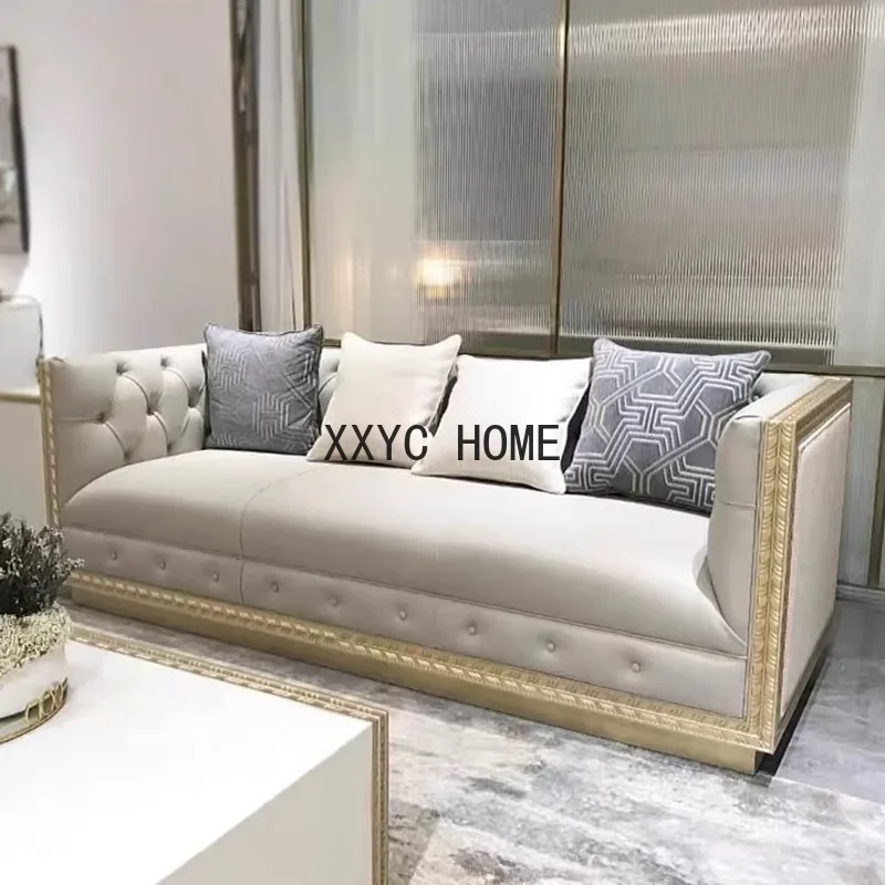 

Деревянный резной тканевый диван в американском стиле для гостиной, одноместный, двухместный, трехместный