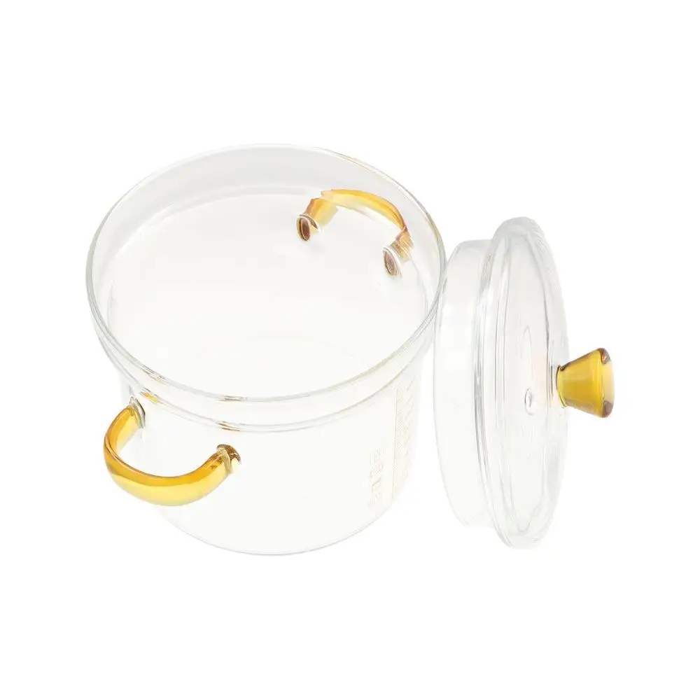 

Saucepan Glass Soup Pot Thickened Explosion-proof Glass Stockpot Transparent Binaural Ramen