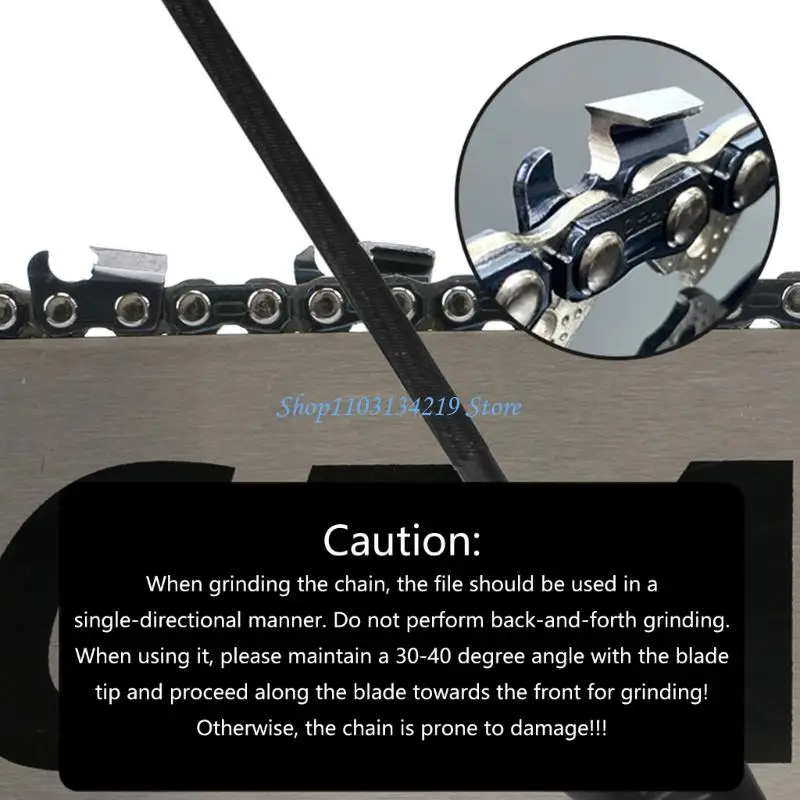 N5KC Accuracy Ground Chainsaw Round Files with Storage Chainsaw Maintenance for 3.2mm 4.0mm 4.8mm 5.5mm Cut Chains