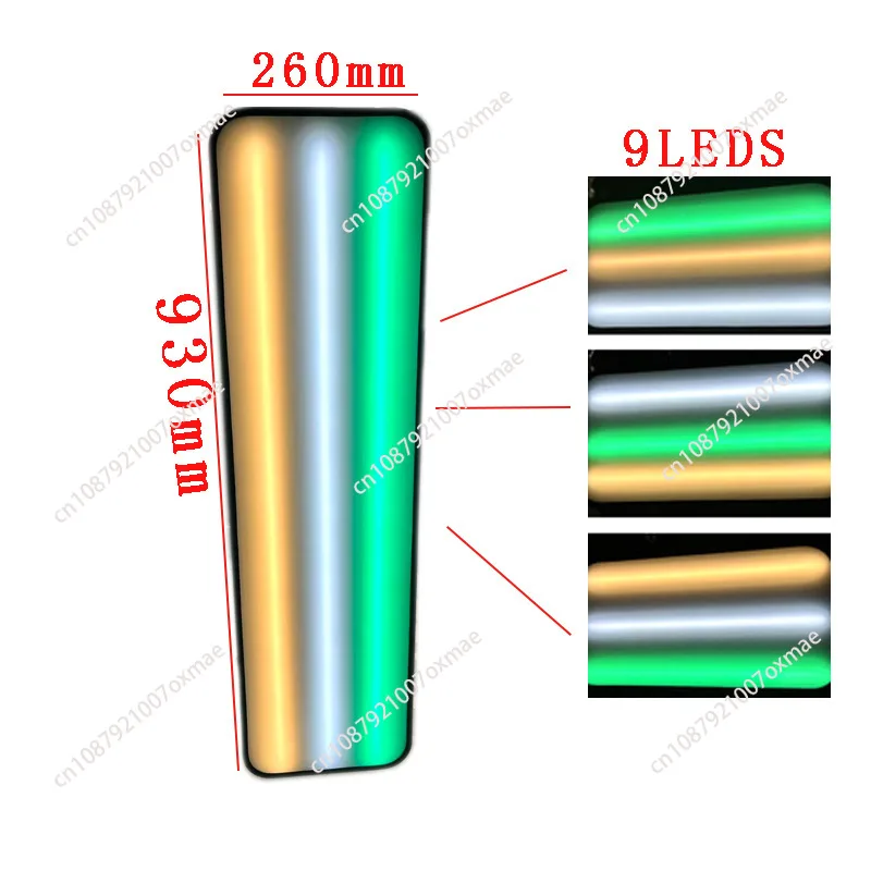 Car dent repair tool 9 color adjustable led strong magnetic tape wheel leveling light dent dent detection repair