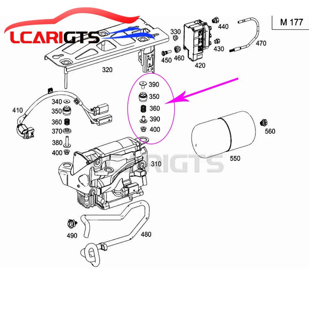 For Mercedes Benz W220 w211 w221 w166 w164 w166 w251 Air Compressor Bracket Damp Avoid Screw Rubber Mounting A211327 0430