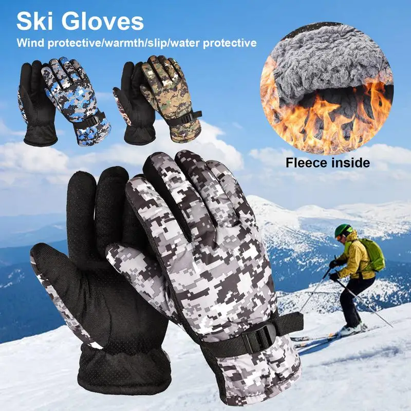 

Outdoor Winter Gloves Hand Warmer Touchscreen Waterproof Windproof Thermal Gloves for Women Men Ski Hiking Motorcycle Glove