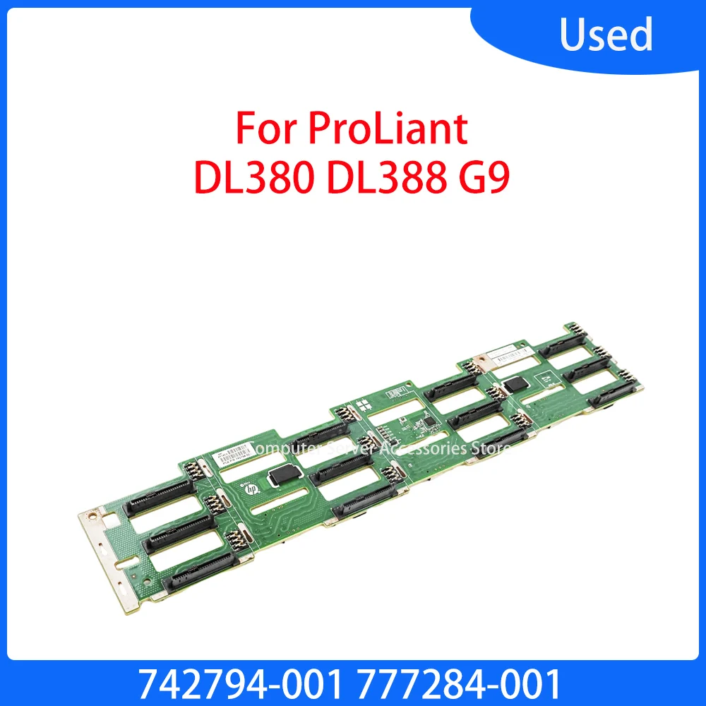 Placa do Backplane do Disco Rígido Backplane Original Dl380g9 Dl380 Dl388 g9 Gen9 Servidor 12×3.5 ” Lff 742794001 777284-001
