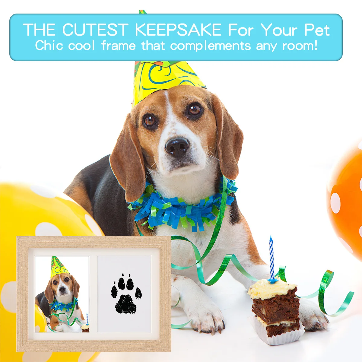 Pet Dog & Cat Paw Print Ink Set Pad - Safe Non-Toxic Easy Clean DIY Footprints Cat Handprints Souvenirs for Pets