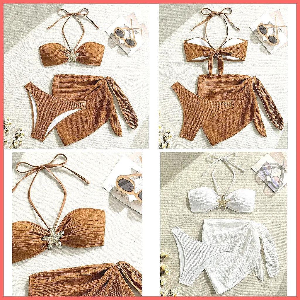 

2026 Sexy Brazilian Bikini Set for Women - 3 Piece Swimwear, Beach & Pool Bathing Suits