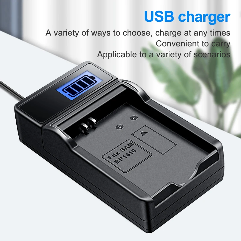 HQIX สำหรับ Samsung NX30 WB2200F กล้อง BP-1410 Charger แบตเตอรี่