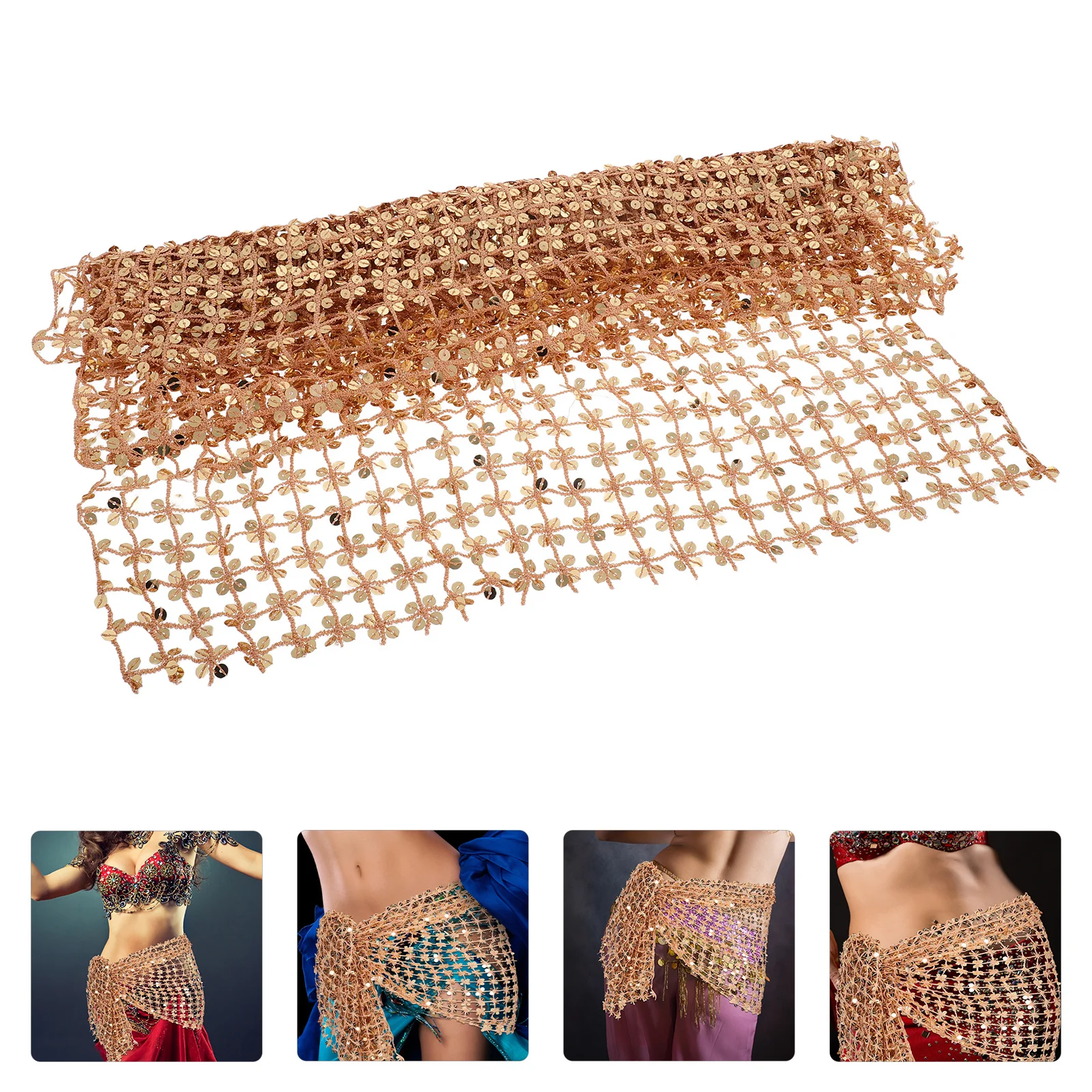 Dançarina do ventre hip cachecol lantejoulas borla cinto para dança do ventre mostra trajes de festival dança leve e confortável