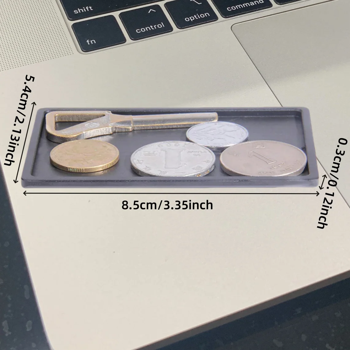 Men's Slim RFID Aluminum Metal Wallet Coin Key Tray Storage Organizer Business Card Holder Cash image 2