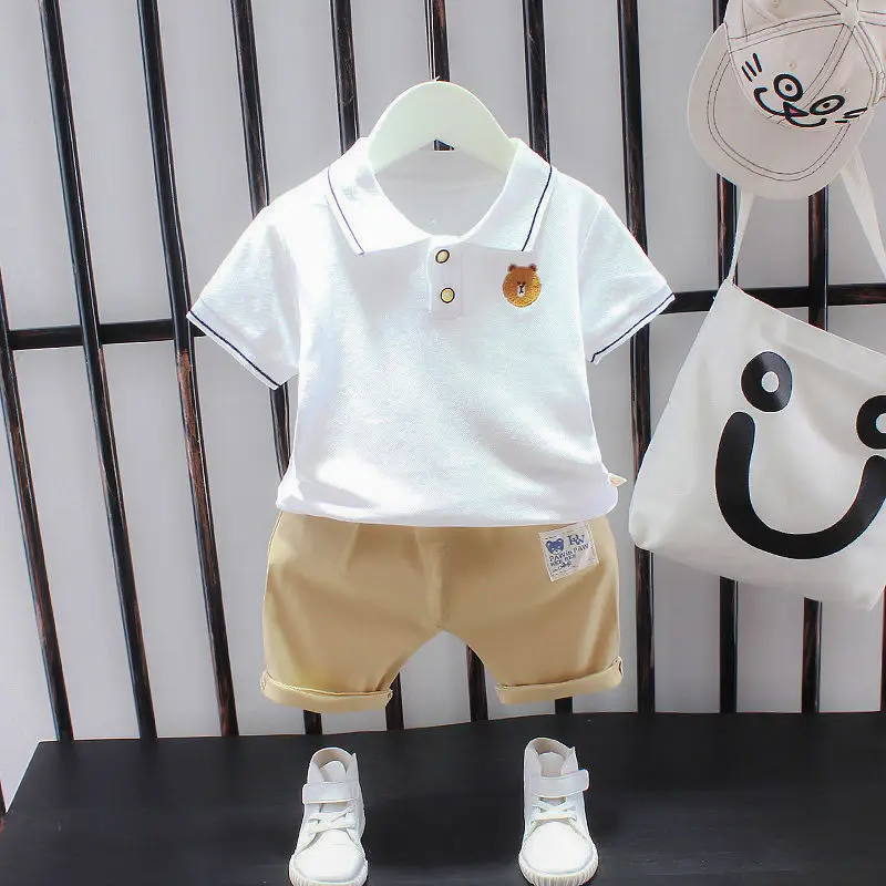 

New Summer Baby Clothes Suit Children Fashion Boys Girls Cartoon T-Shirt Shorts 2Pcs/set Toddler Casual Clothing Kids Tracksuits