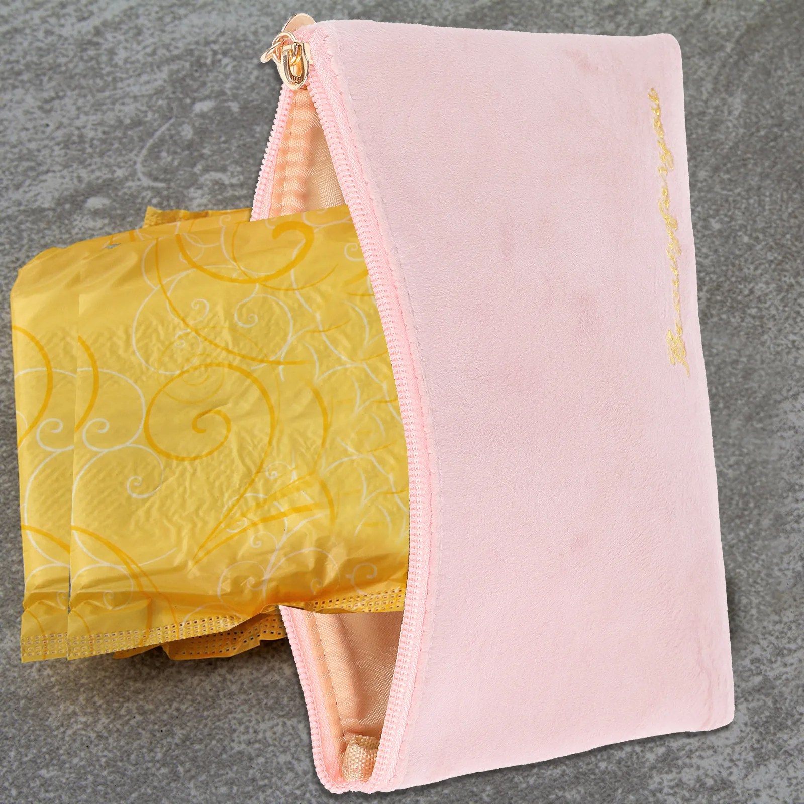 1Pcs Lightweight Waterproof Zippered Sanitary Napkin Pouch Diaper Bag for Women Travel Outdoor Commute Ideal for Menstrual Cup