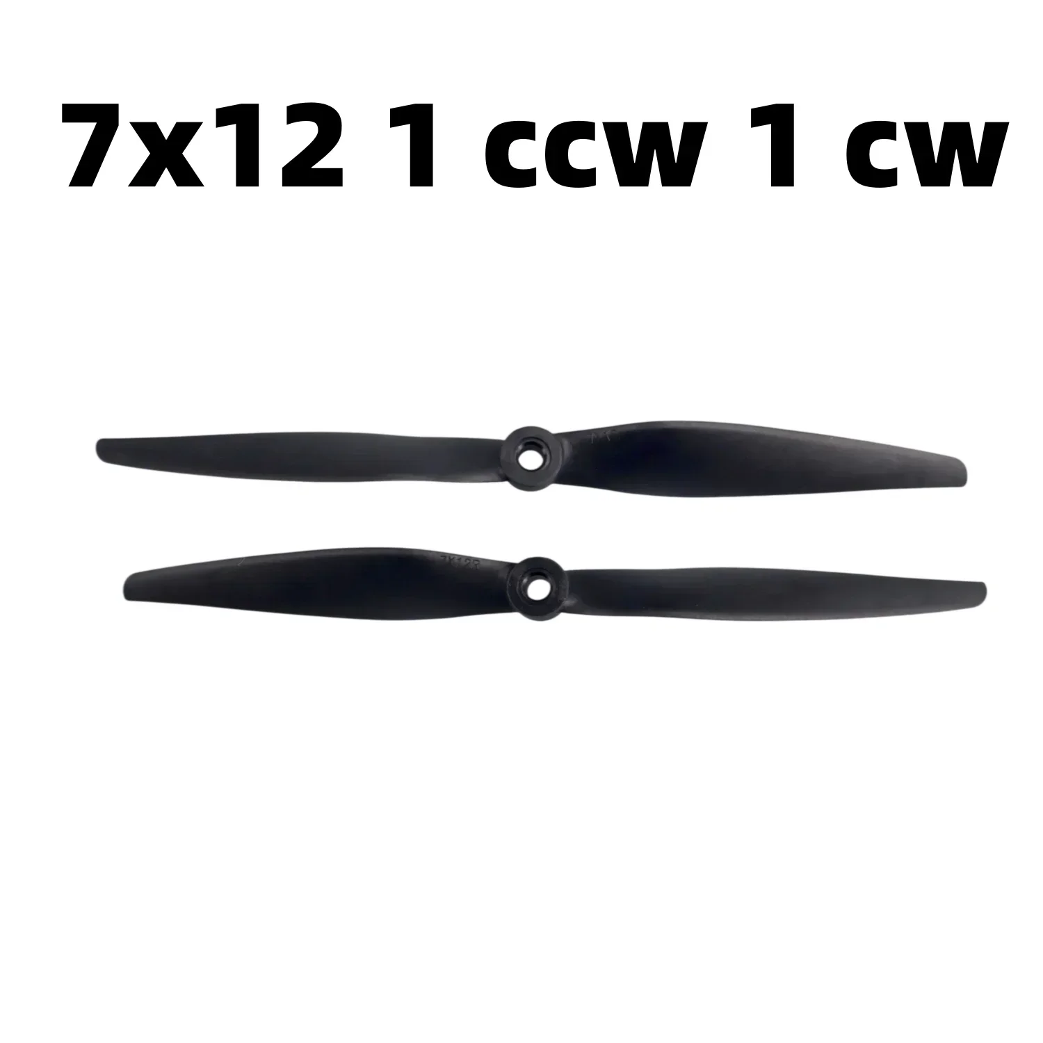 7X12 CW/CCW 2-blade Propeller Thin Electric Prop Reinforced Nylon Prop for 7 inch RC Airplanes 1/4Pair