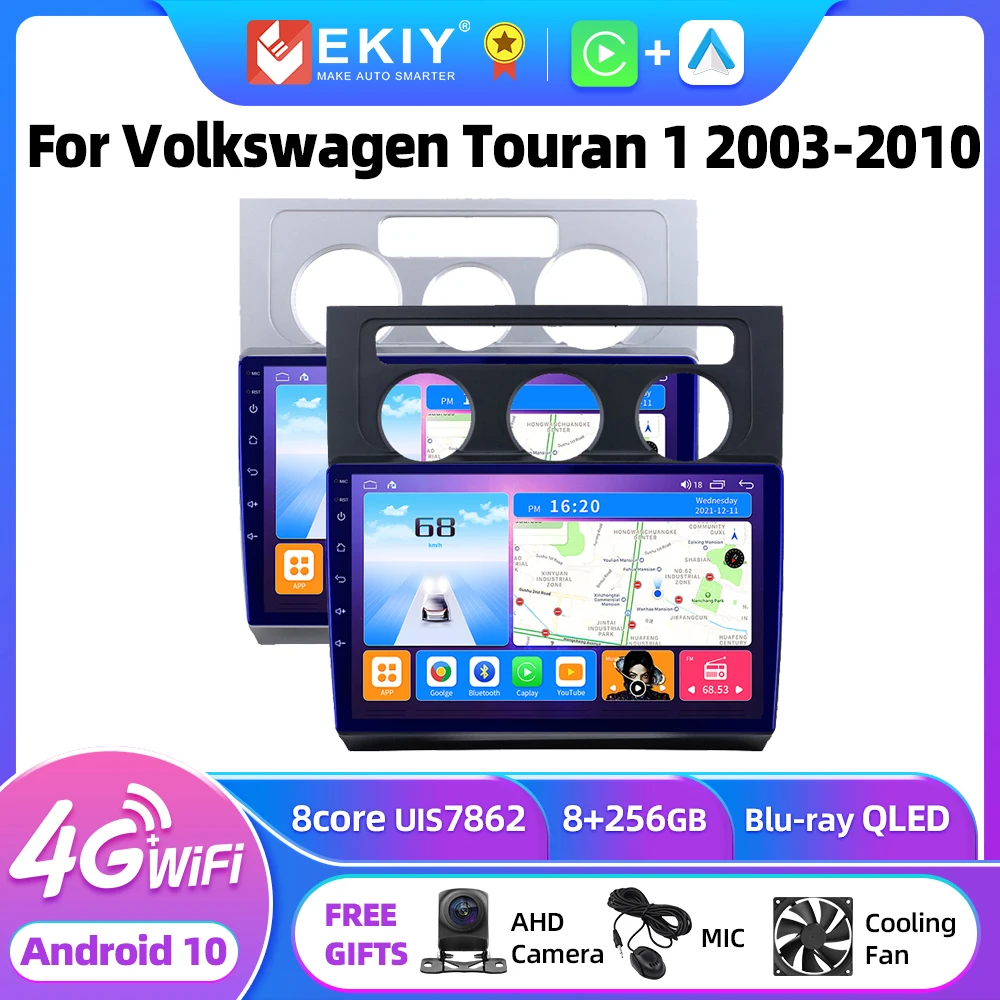 

EKIY T7 QLED DSP Android Auto Radio For Volkswagen Touran 1 2003-2010 Stereo Car Multimedia Video Player 2din Carplay GPS Navi