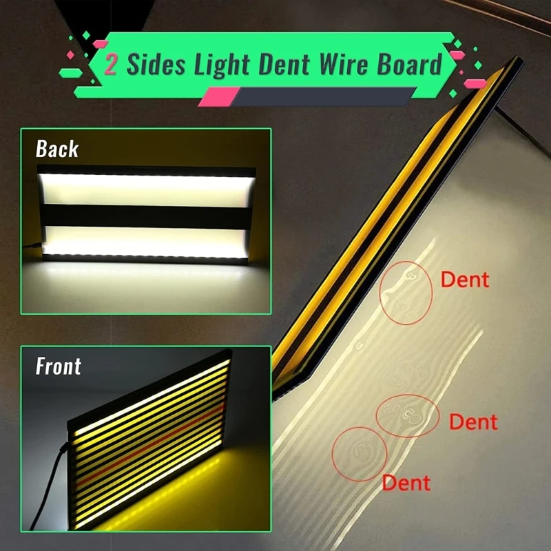 Dent Reflector LED   Line Board Light Dent Repair Tools Use For Car Body H9EE