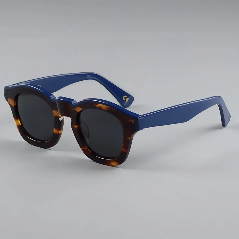 

New Thick Acetate Sunglasses Classic Women Outdoor UV Protective Eyeglasses Top Quality Men Driving Travel Eyewear Prescription