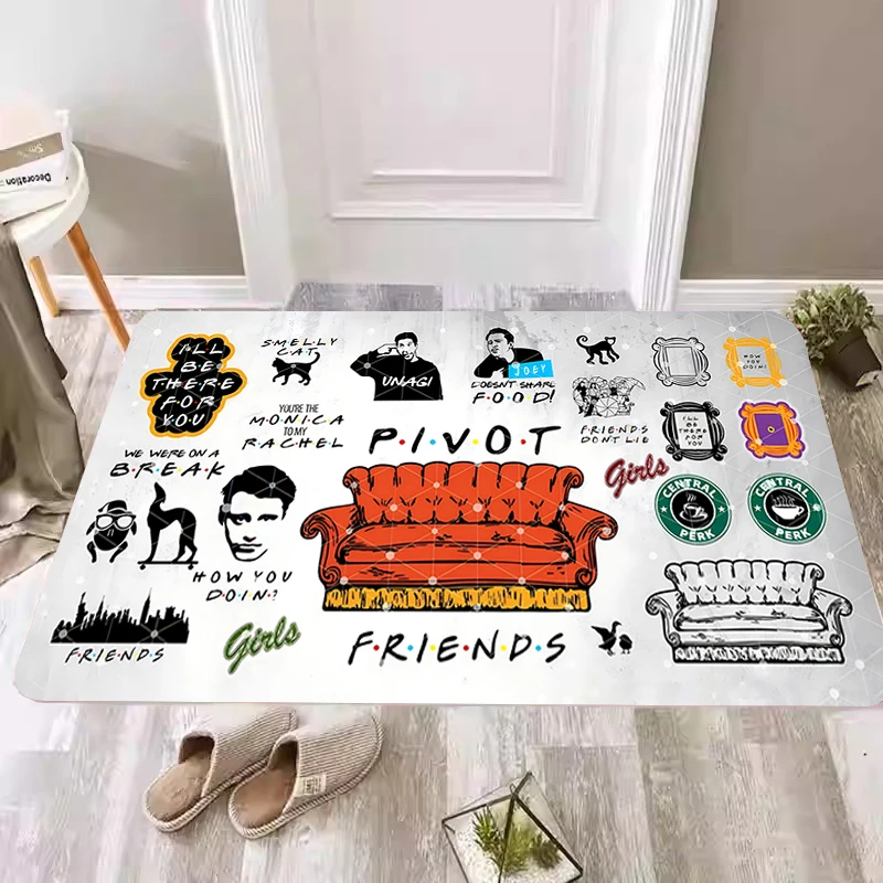 Doormat Bedrooom Carpet for Kitchen Friends Tv Show Floor Mat Rugs Entrance Door Super Absorbent Bathroom Rug Room Mats Balcony