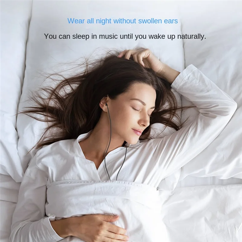 Short Cable Unilateral Headset Extension Cable Earpiece in Ear Single Earbud Silicone Earbud 3.5mm Jack for Phone