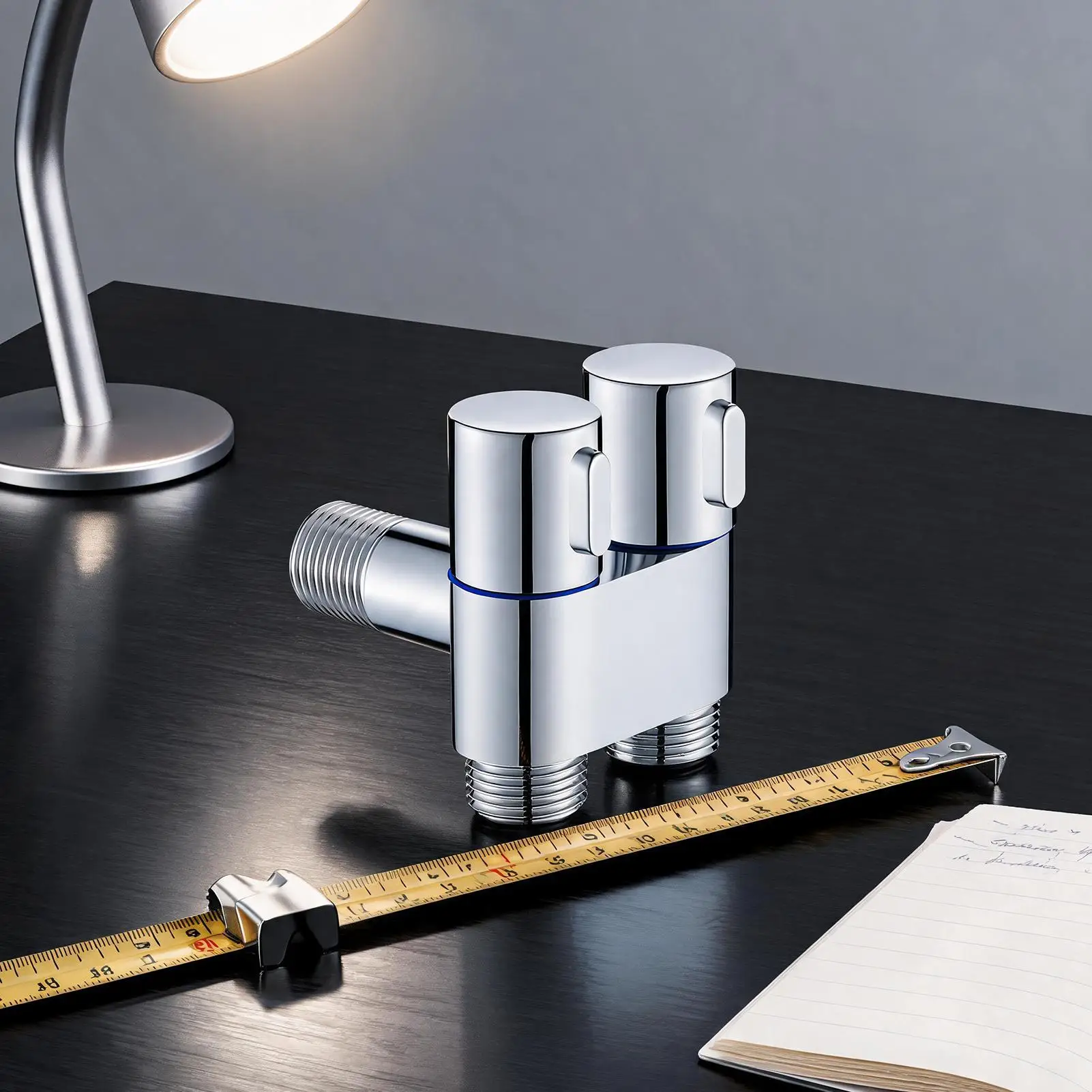 2 Way Water Valve For Shower Multi-functional Zinc Alloy Outlet 2-Way Filling Angle Valve Wall Mount For Bathroom Toilet Dirt view 3