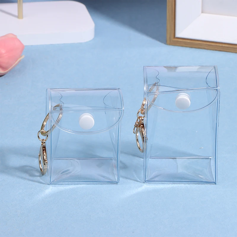 1Pc Transparent Mystery Box Mini Anime Doll Display Bag Universal Display Box Portable Storage Bag Coin Purse Earphone Bag