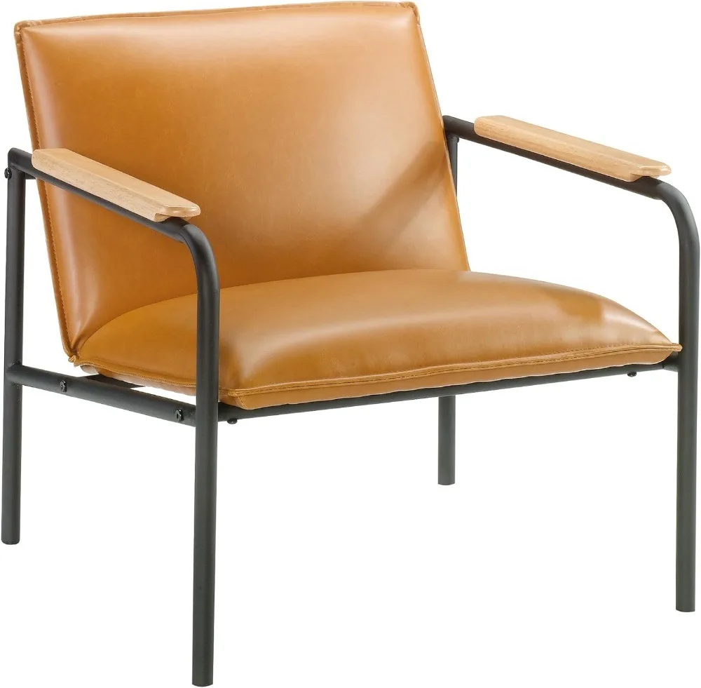 Café Lounge Chair, Metal Camel finish