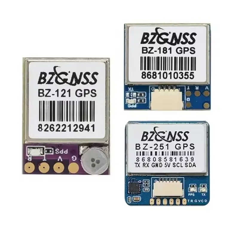 BZGNSS Dual Protocol GPS Module BZ-251 BZ-181 BZ-121 FPV Return Hover F7 F4 Flight Control for Fixed Wing Rescue Drones