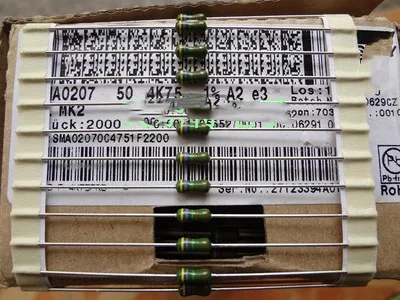 

Metal Film Resistor 1/4W 4.75K 0.25W4.75K Generation 4.7K 1%