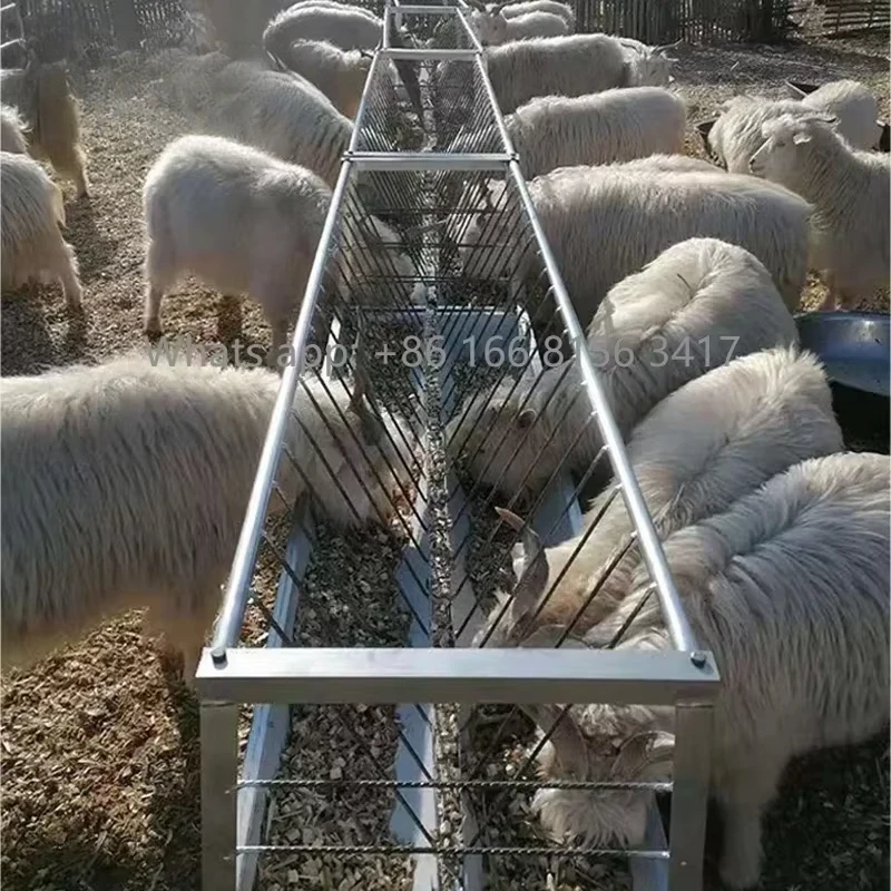 Supplier Livestock Equipment Double-sided Stainless Steel Sheep Breeding Trough