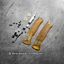 1 Set ULTEM PEI Handle Scales with Pocket Clip For Benchmade Bugout 535