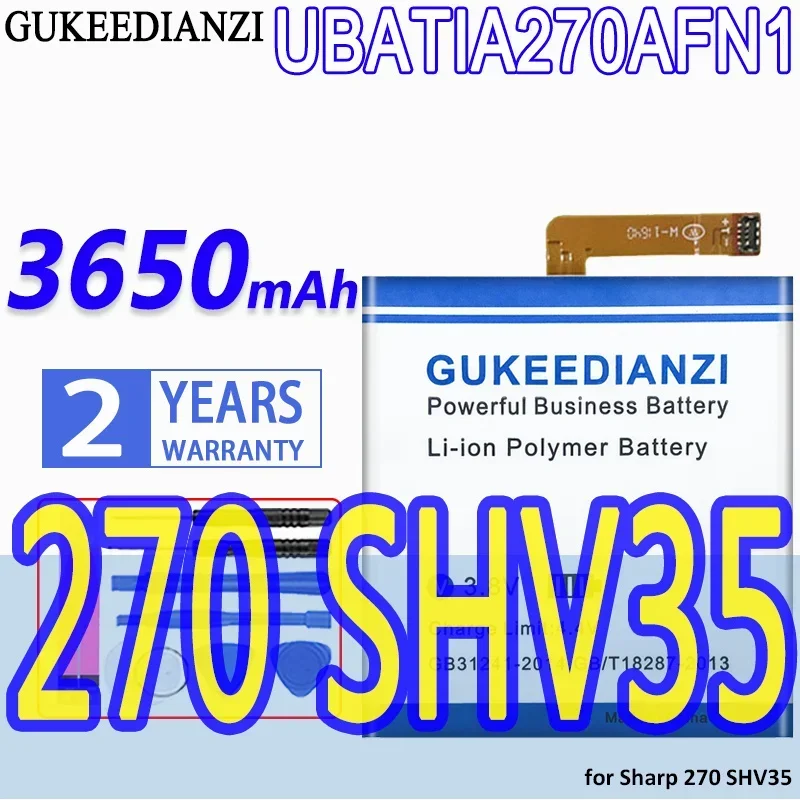 

UBATIA270AFN1, 3650 мАч, фотосессия большой емкости для Sharp 270 SHV35