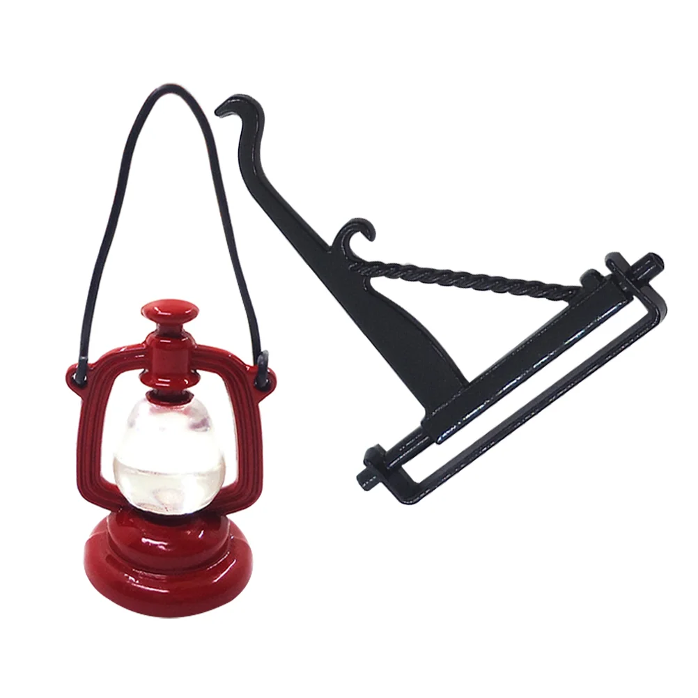 Mini Dollhouse Kerosene Lamp Miniature Retro Lantern Tiny Light Model Landscape Lights Lanterns