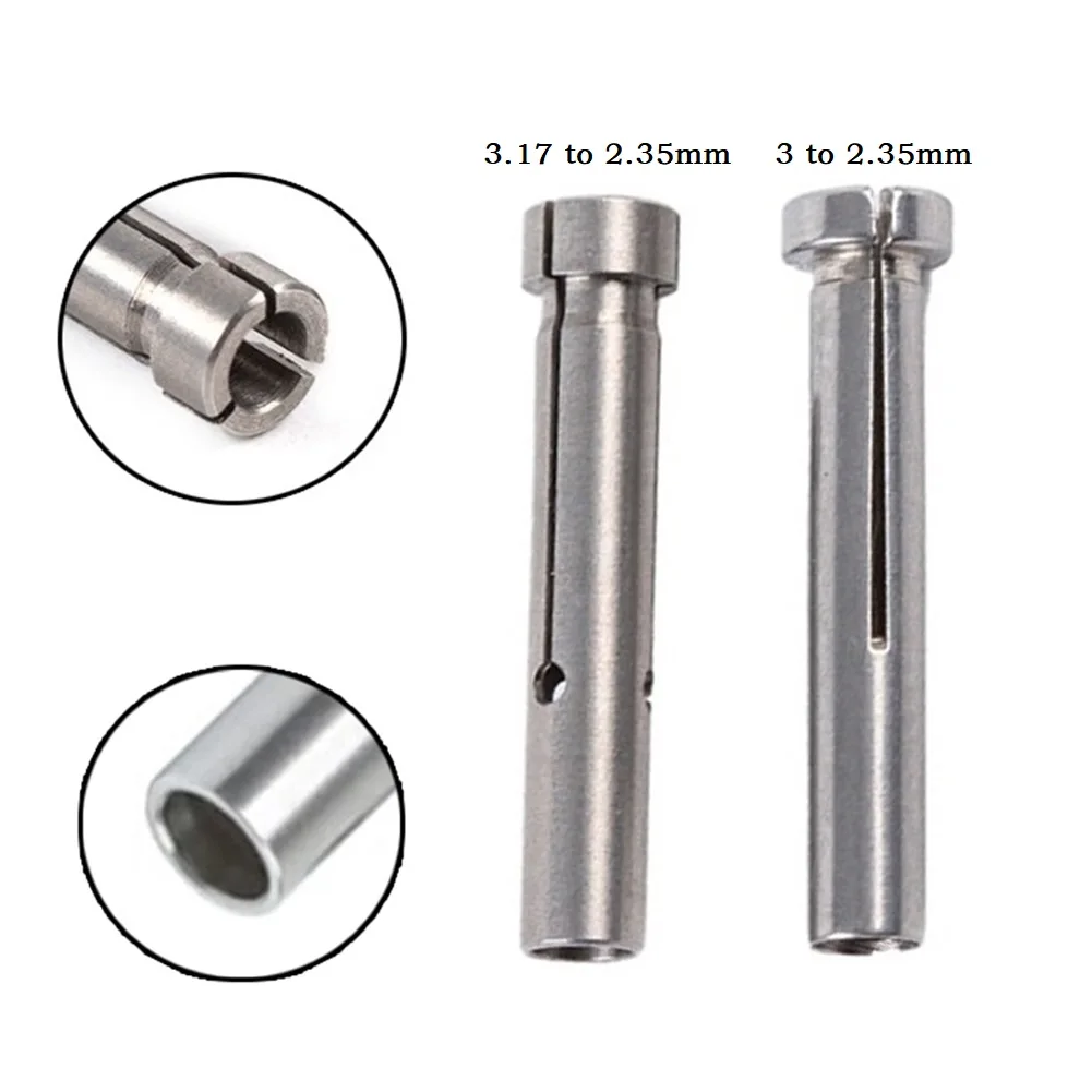 1pc Conversion Head Electric Drill Clamping Engraving Chuck 2.35 To 3/3.175mm Shank Tool Collect Sleeve Power Tools Accessories