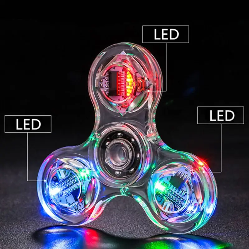 Sensorial Fidget Hand Spinner para homens e mulheres, giroscópio giratório colorido, brinquedo de dedo interativo, autismo ADD Pressure Release, 3"